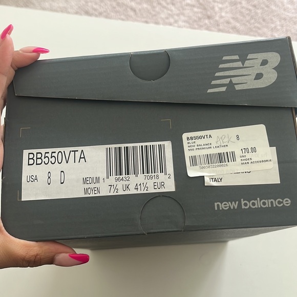 NEW BALANCE 550 size 8 mens nwt never worn💙💙💙 - Picture 5 of 6